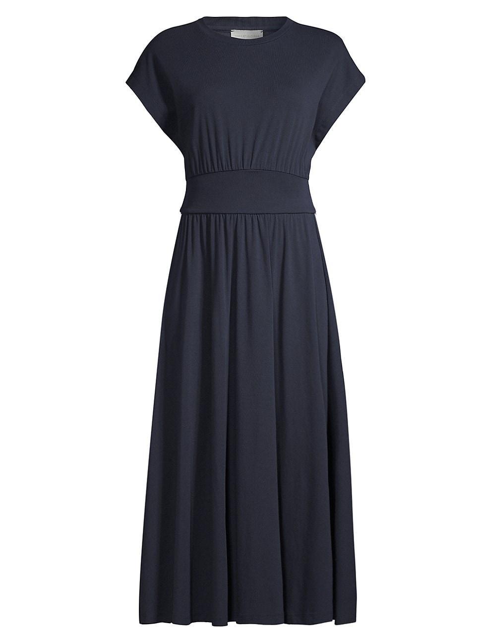 Womens Cotton-Blend Jersey Midi-Dress Product Image