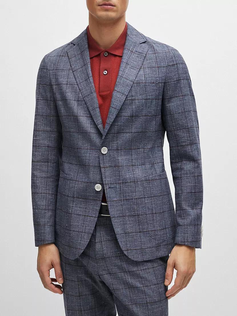 Slim-Fit Micro-Patterned Jacket Product Image