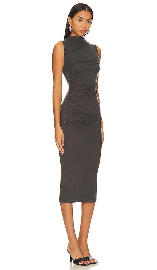 Enza Costa Silk Knit Sleeveless Twist Midi Dress Size M, S, XL, XS. Product Image