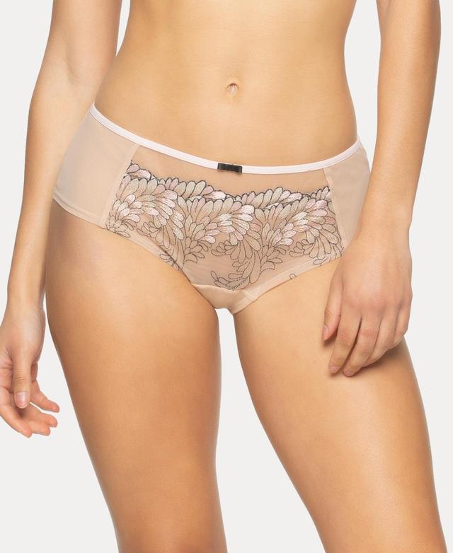 Womens Paramour by Felina Front Embroidered Mesh Hipster Panty 735169 Product Image