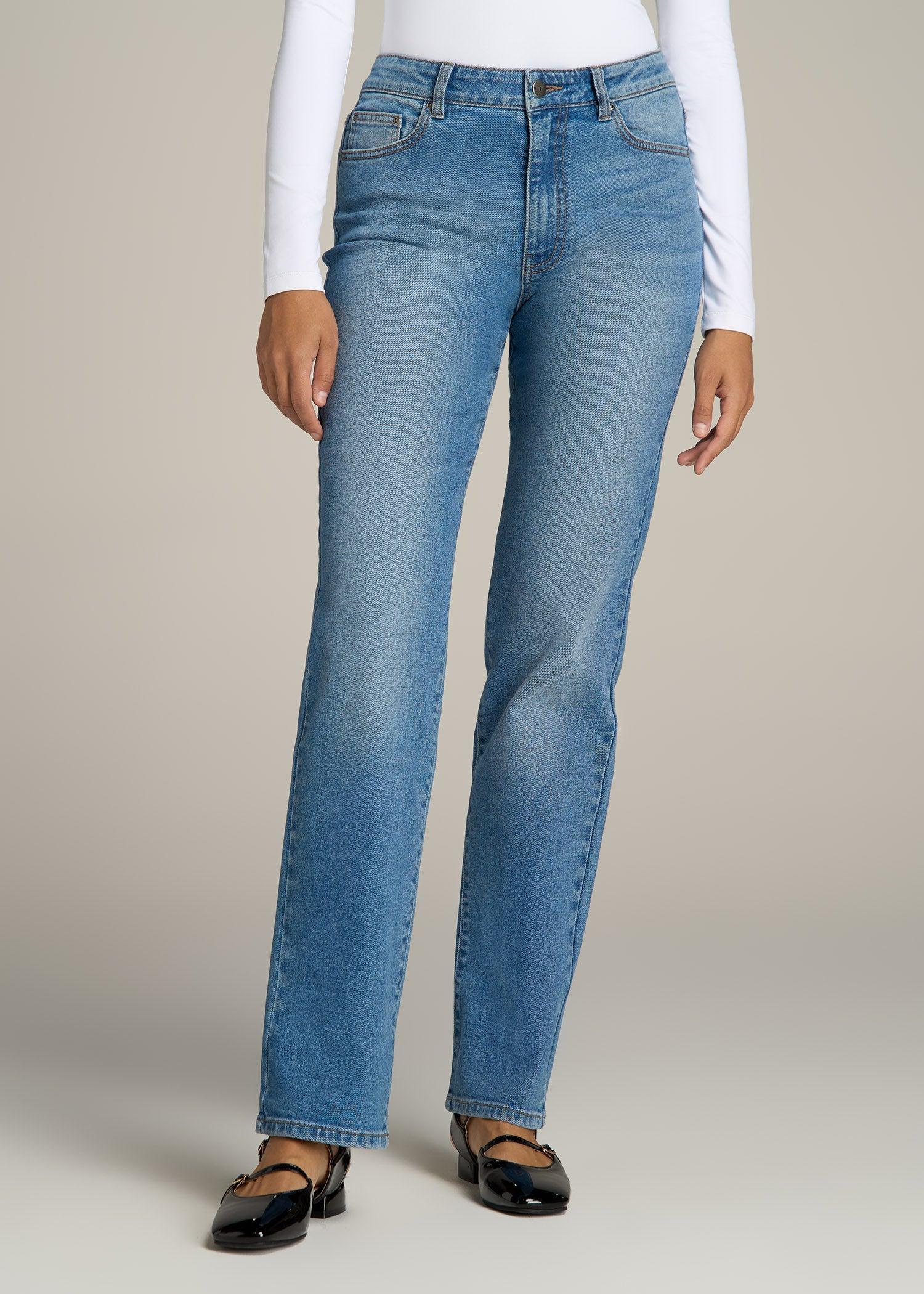 Harper High Rise Straight Stretch Tall Women's Jeans in Colorado Blue Female product image