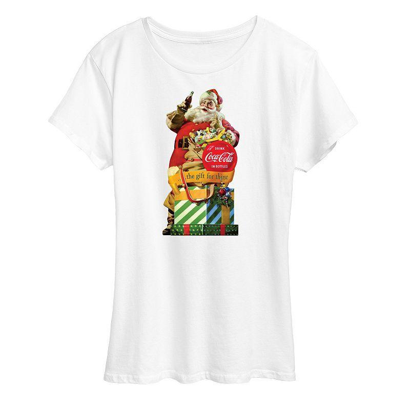 Plus Size Coca Cola Gift For Thirst Graphic Tee, Girls Product Image