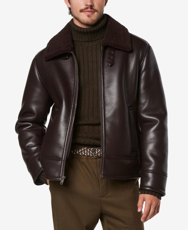 Marc New York Mens  Faux Sherpa Collar Cadman Pilot Jacket Product Image