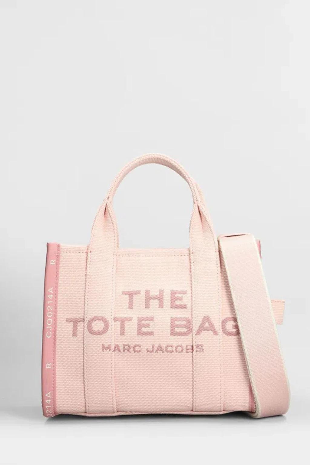 MARC JACOBS The Jacquard Small Tote Bag In Pink Product Image