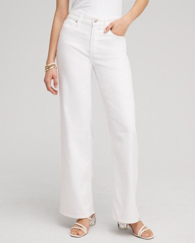 Women's High Rise Wide Leg Jeans Product Image