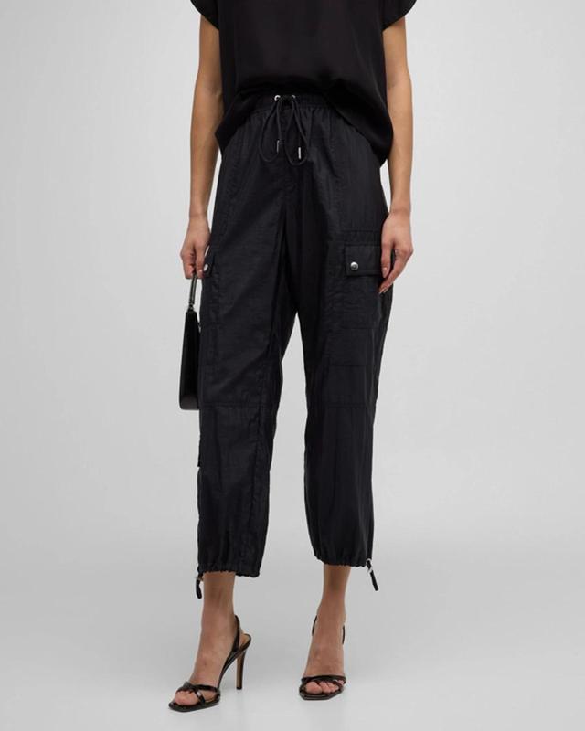 Nitsan Tie-cuff Cargo Pants In Black Product Image