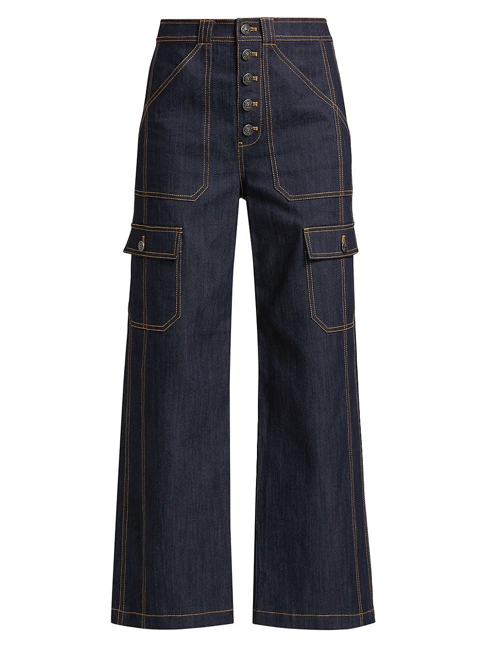 Womens Benji Cargo Crop Jeans Product Image