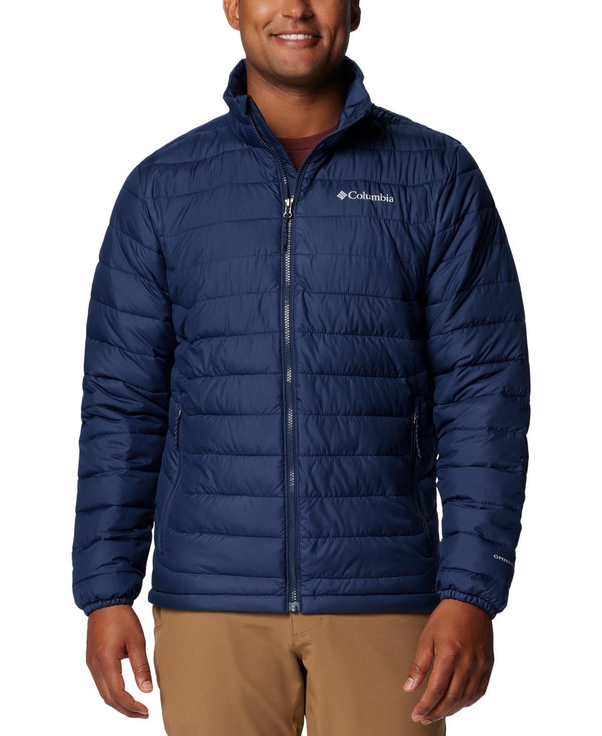 Mens Columbia Powder Lite II Jacket Dark Grey Product Image