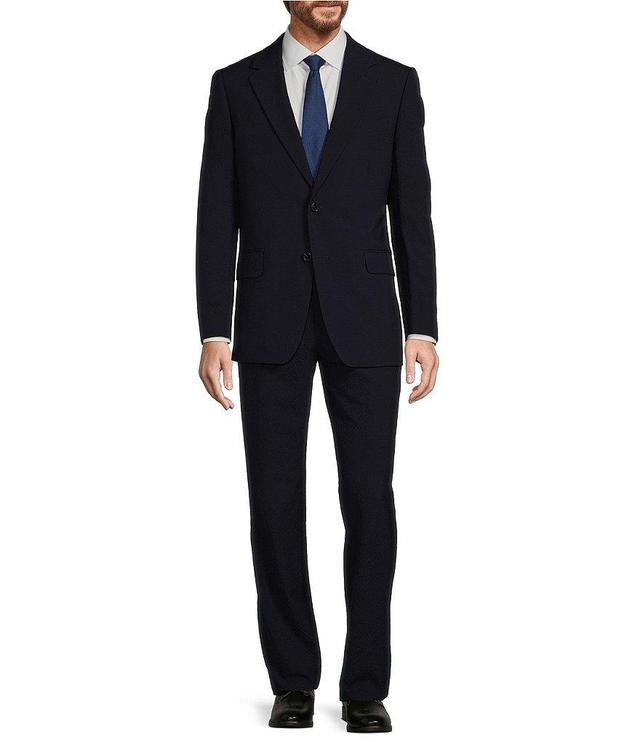 Hickey Freeman Classic Fit Flat Front Seersucker Pattern 2-Piece Suit Product Image