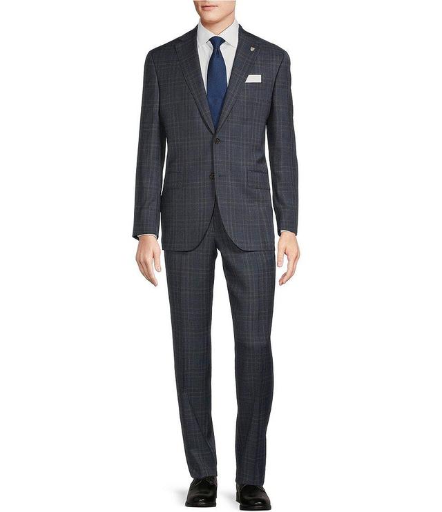 Cremieux Modern Fit Flat Front Tonal Plaid 2-Piece Suit Product Image