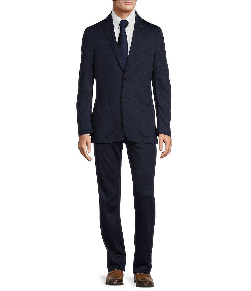 Hart Schaffner Marx New York Modern Fit Flat Front Solid 2-Piece Suit product image