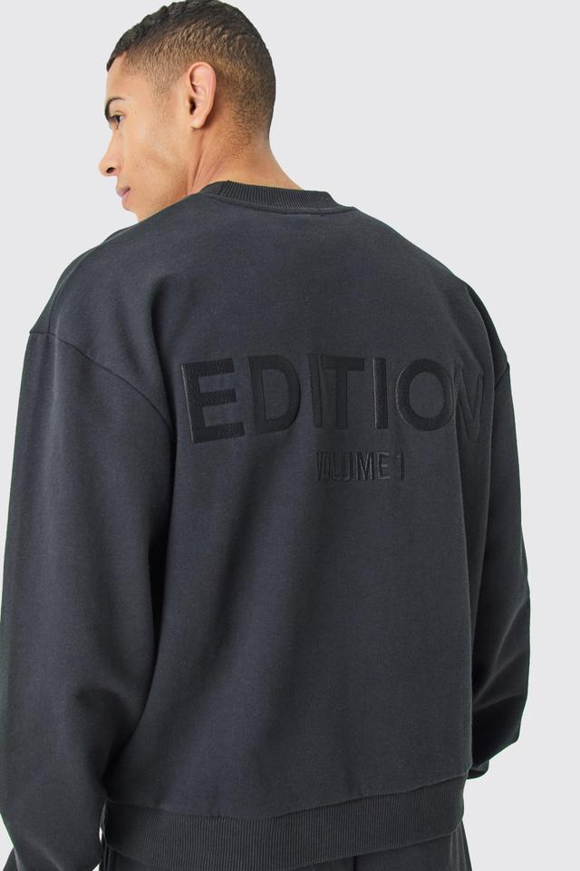 EDITION Oversized Extended Neck Heavyweight Sweatshirt | boohooMAN USA Product Image