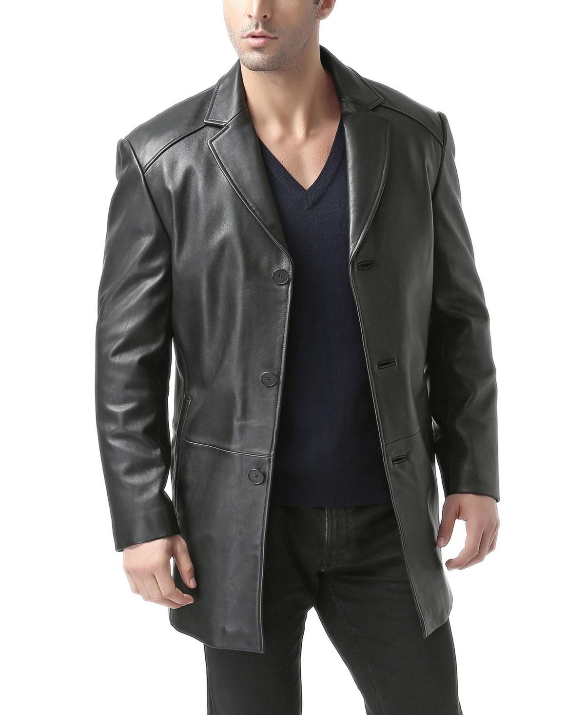 Bgsd Men Carter Three-Button Leather Car Coat Product Image