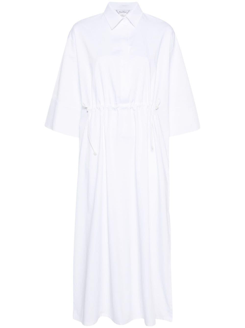 Eulalia Midi Shirt Dress In Bianco_ottico Product Image