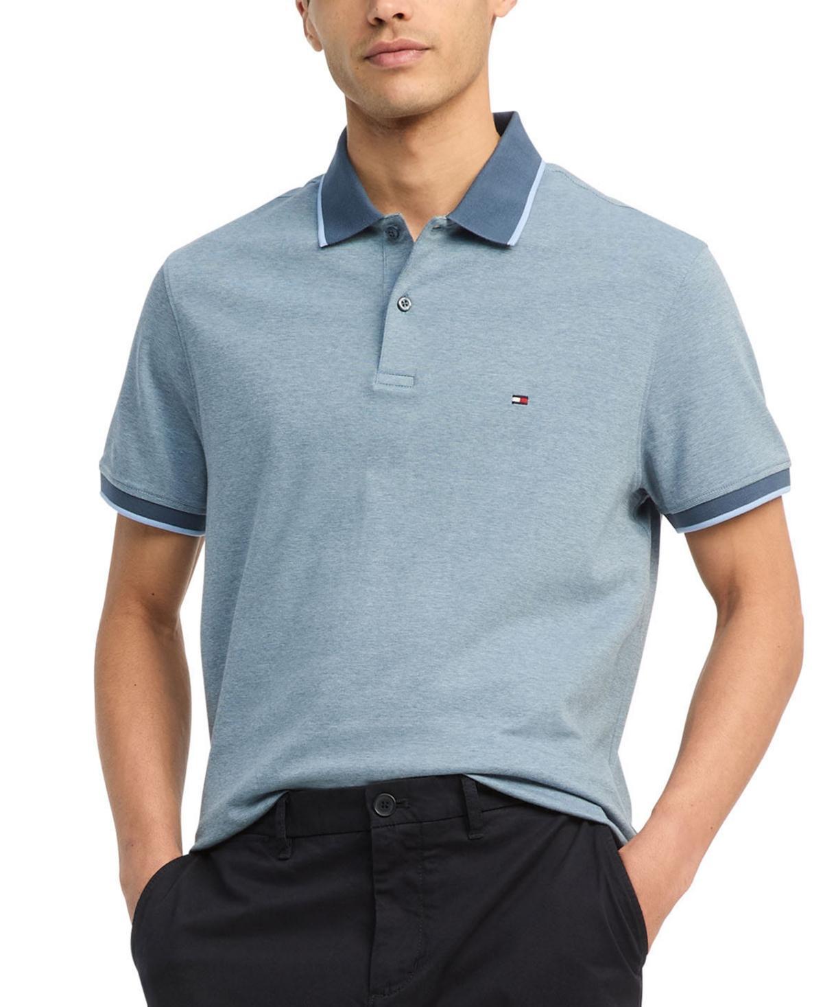 Tommy Hilfiger Men's Regular Fit Two-Tone Interlock Polo Product Image