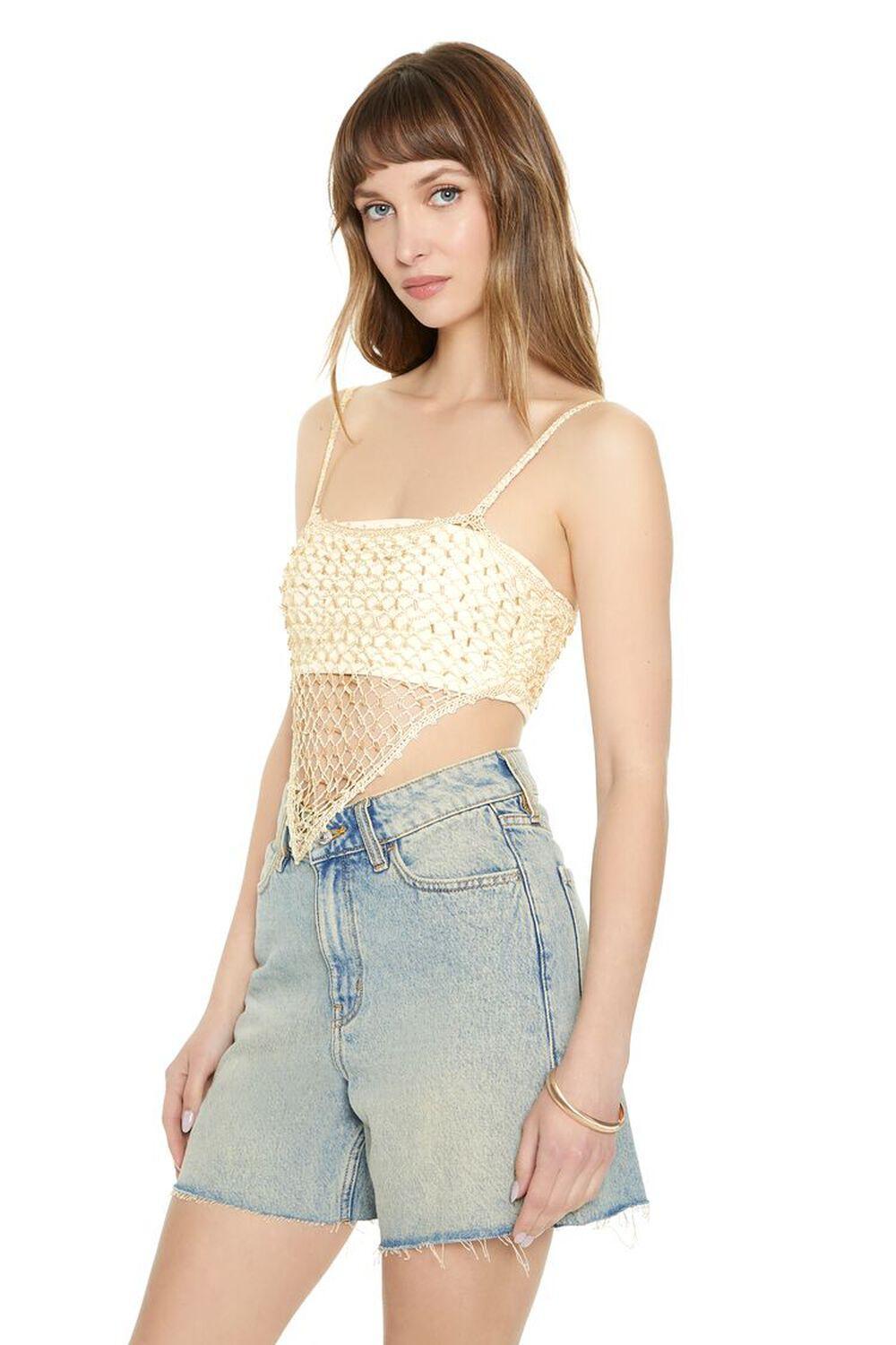 Sequin Sweater-Knit V-Hem Cami | Forever 21 Product Image