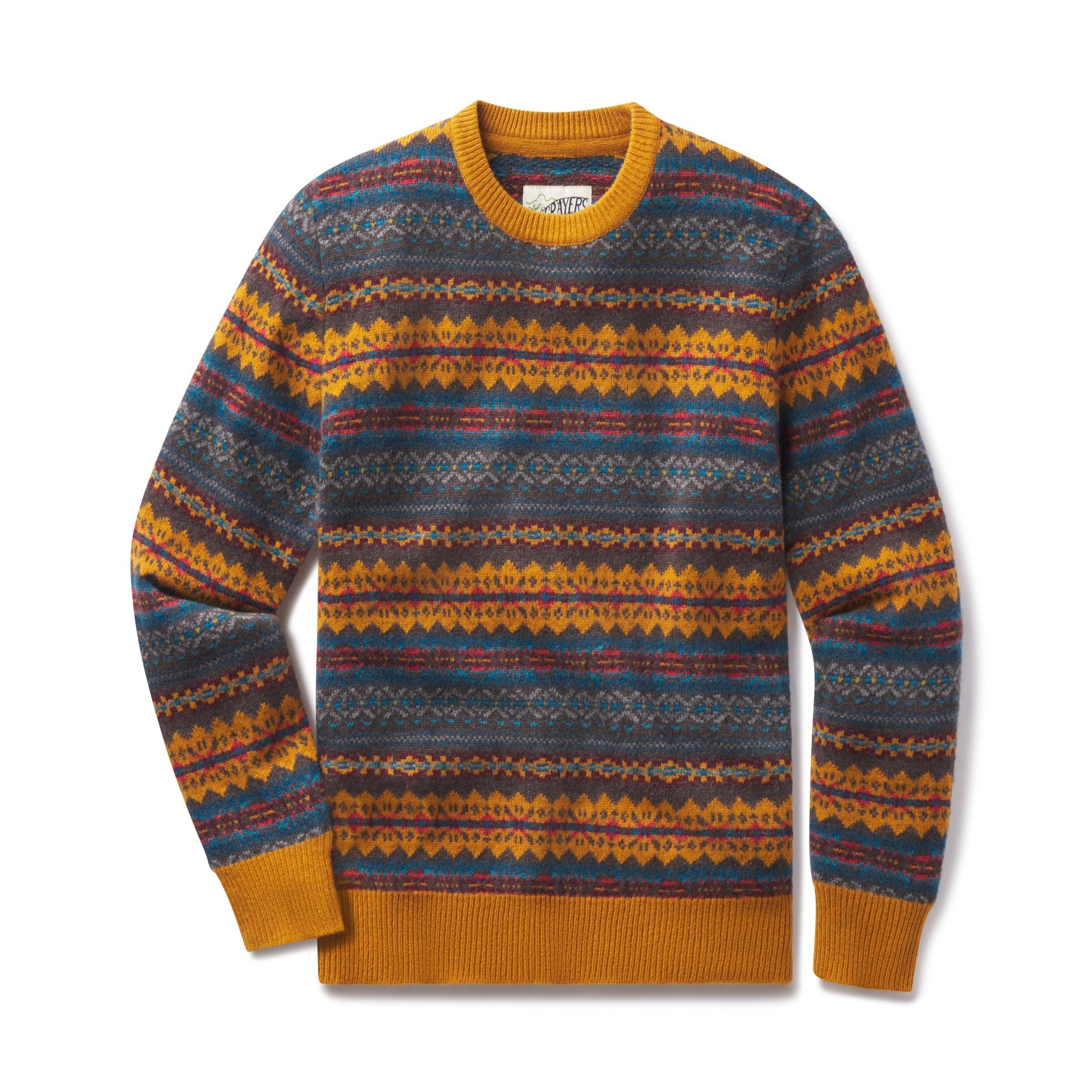 Burns Wool Fair Isle - Brown Multi color Product Image