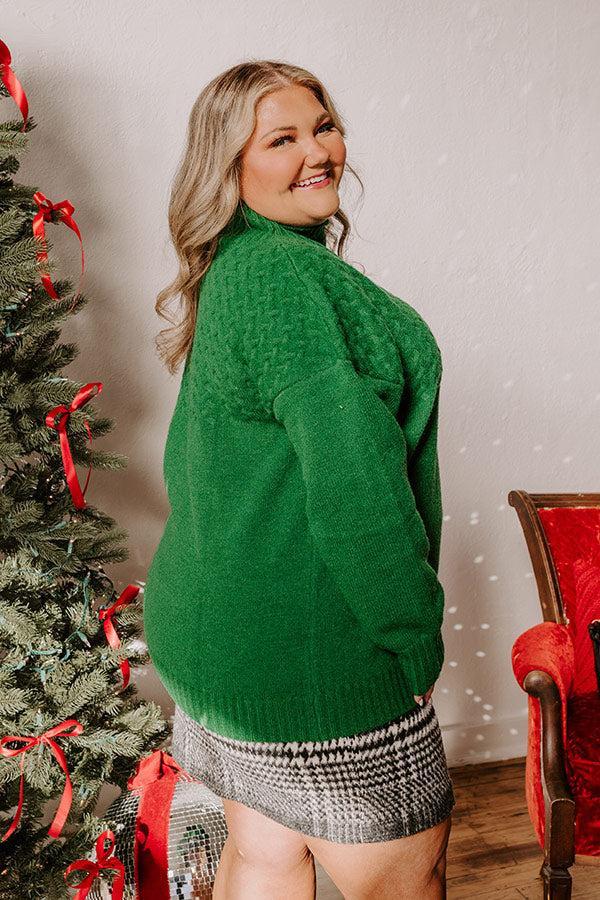 Evergreen Dreams Knit Sweater Curves Product Image