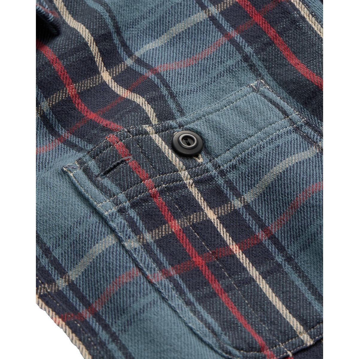 Plaid Twill Workshirt  Blue Red Multi Plaid Product Image