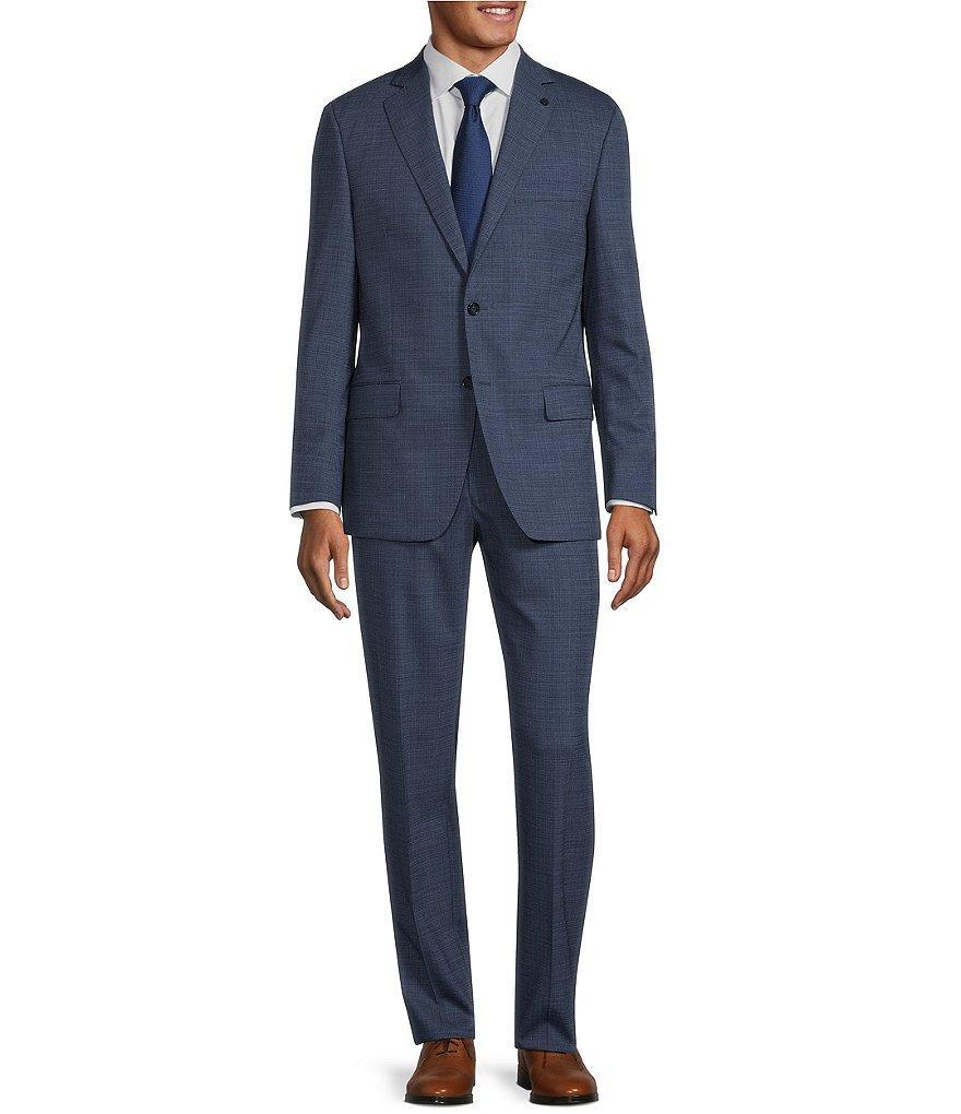 Hart Schaffner Marx New York Modern Fit Flat Front Performance Fancy 2-Piece Suit Product Image