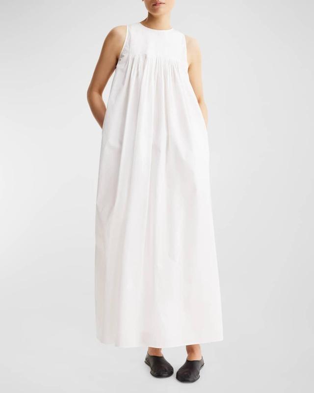 Sleeveless Pleated A-Line Maxi Dress Product Image