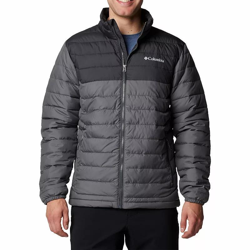 Mens Columbia Powder Lite II Jacket Dark Grey Product Image