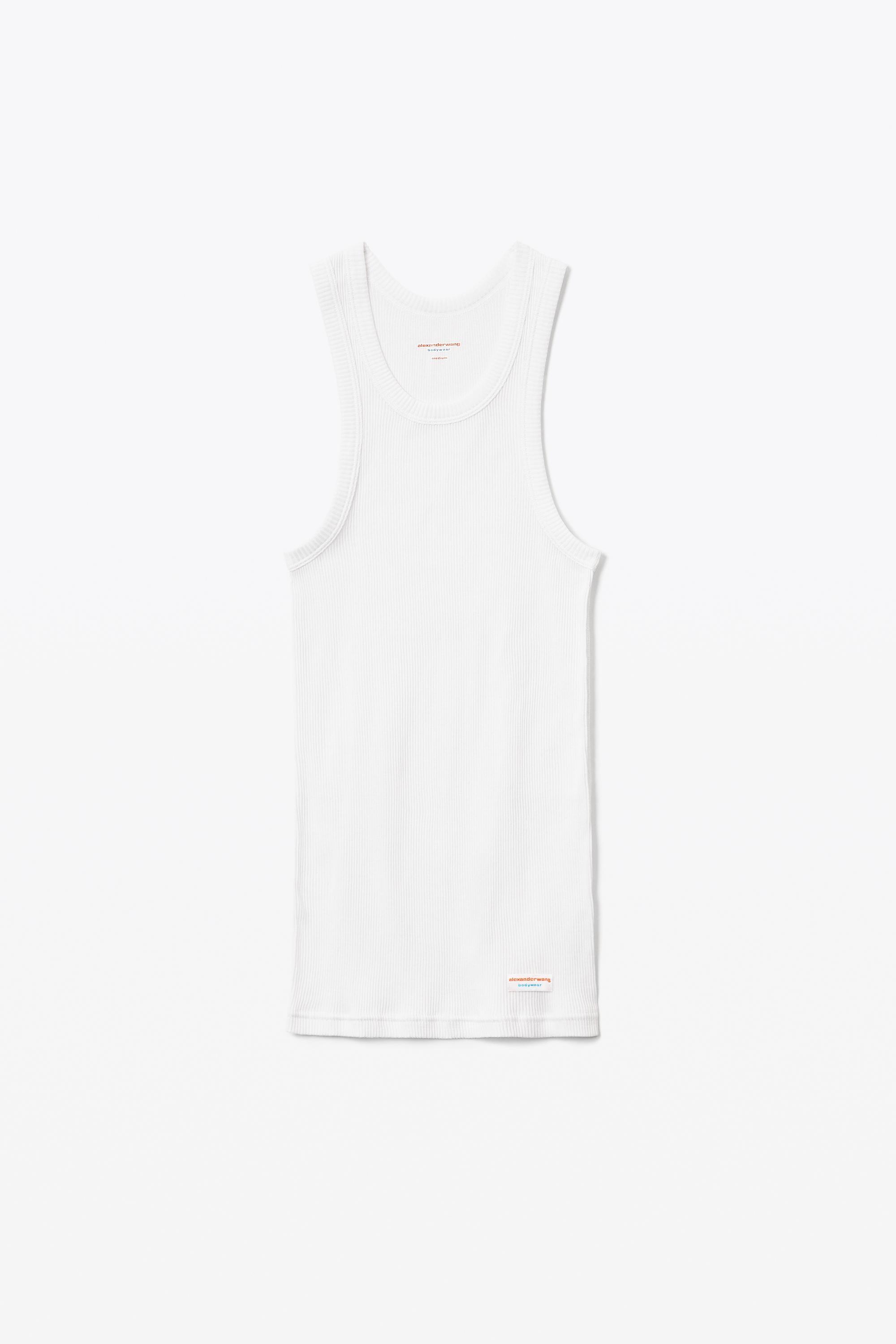 Men's Tank In Ribbed Cotton Jersey Product Image