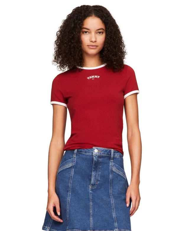 Tommy Jeans Womens Varsity Slim T-Shirt Product Image