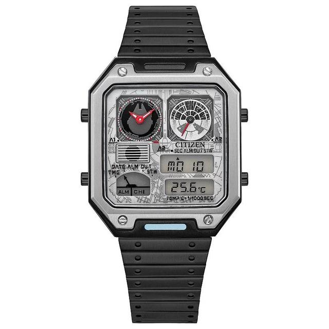 Citizen Mens Star Wars Millennium Falcon Black IP Stainless Steel Bracelet Watch Gray Product Image