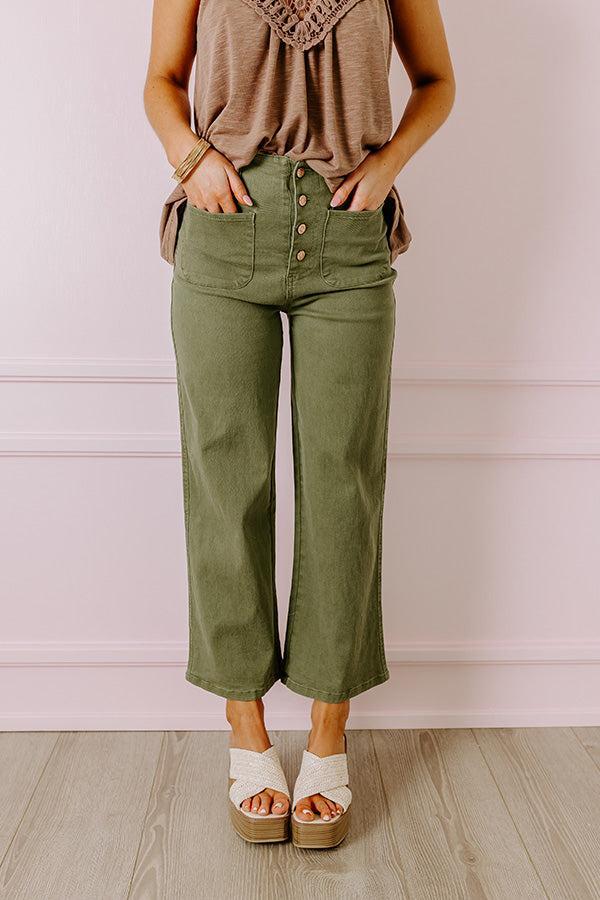 The Adele High Waist Jean In Sage Product Image