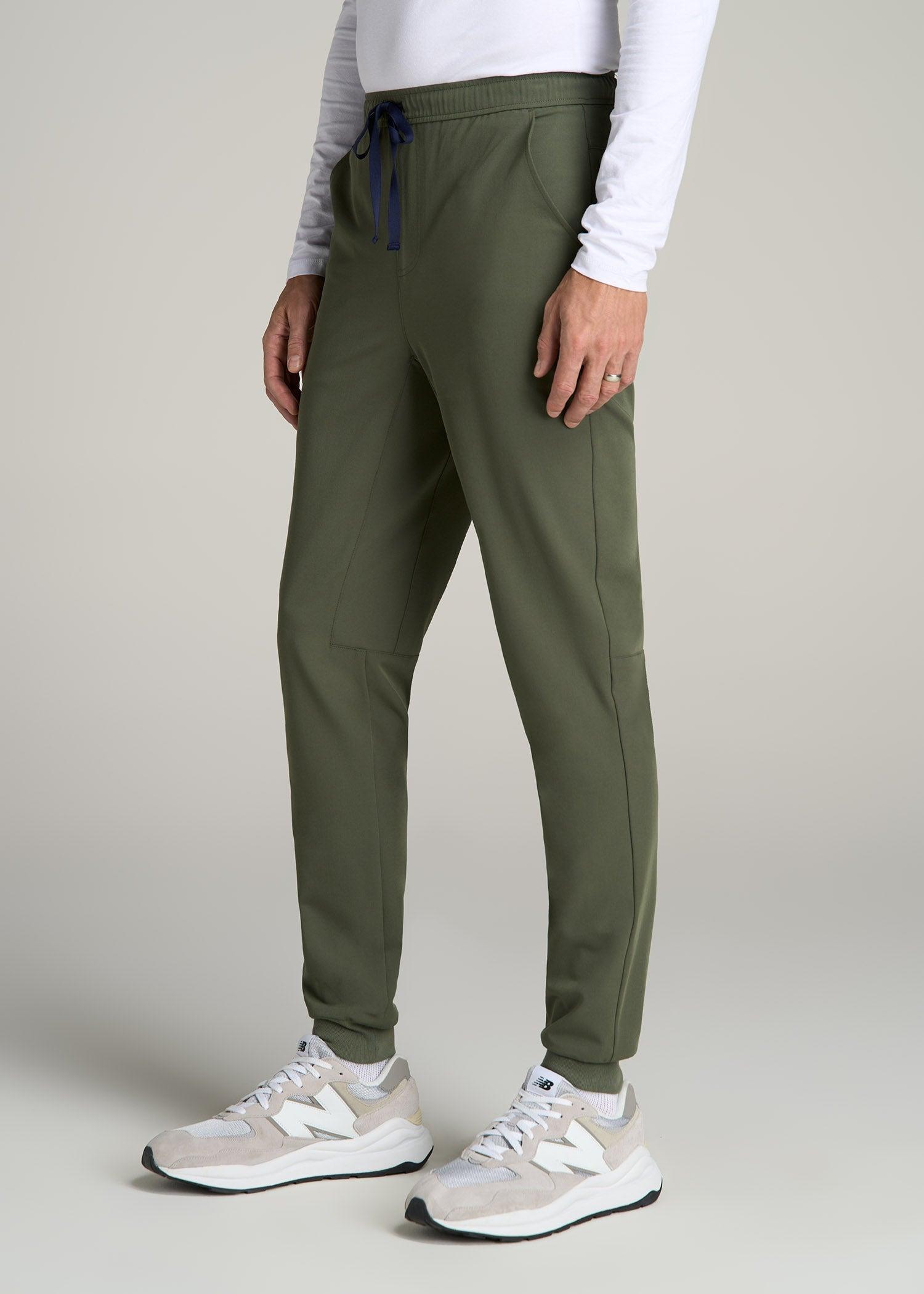 Scrub Joggers for Tall Men in Clover Green Male Product Image