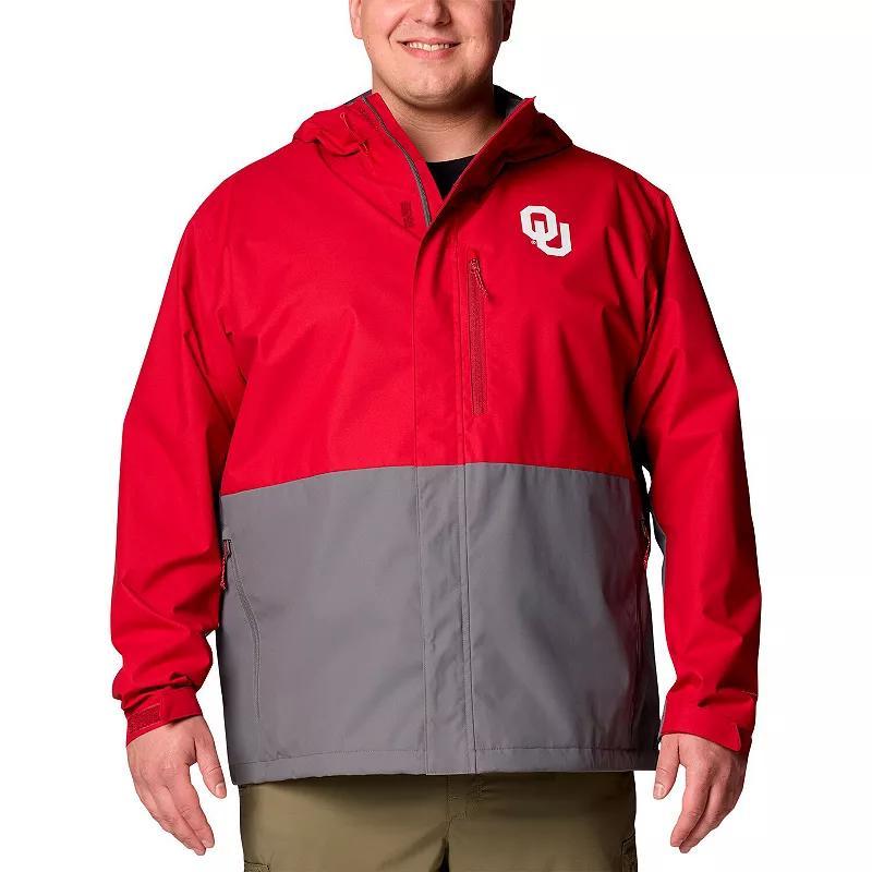 Mens Columbia Crimson Oklahoma Sooners Big & Tall Field Bound Omni-TechFull-Zip Jacket Product Image