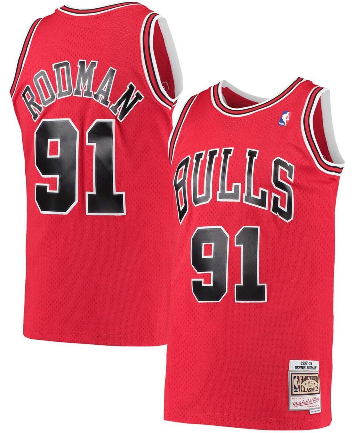 Mens Mitchell & Ness Dennis Rodman Chicago Bulls Hardwood Classics 1997-98 Swingman Jersey Product Image