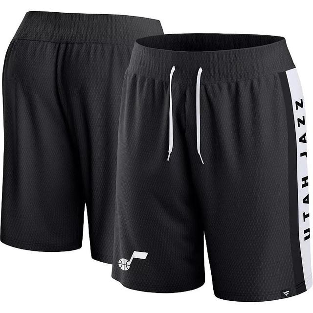 Mens Fanatics Branded Black Utah Jazz Referee Iconic Mesh Shorts Product Image