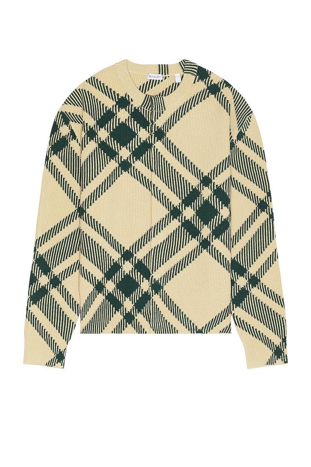 Burberry Check Pattern Cardigan Jacket in Nude Product Image