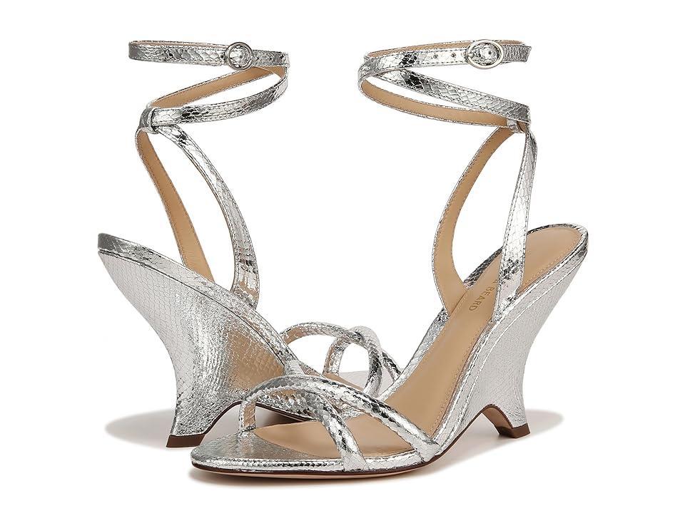 Veronica Beard Manuela Snakeskin Embossed Wedge Sandal Product Image