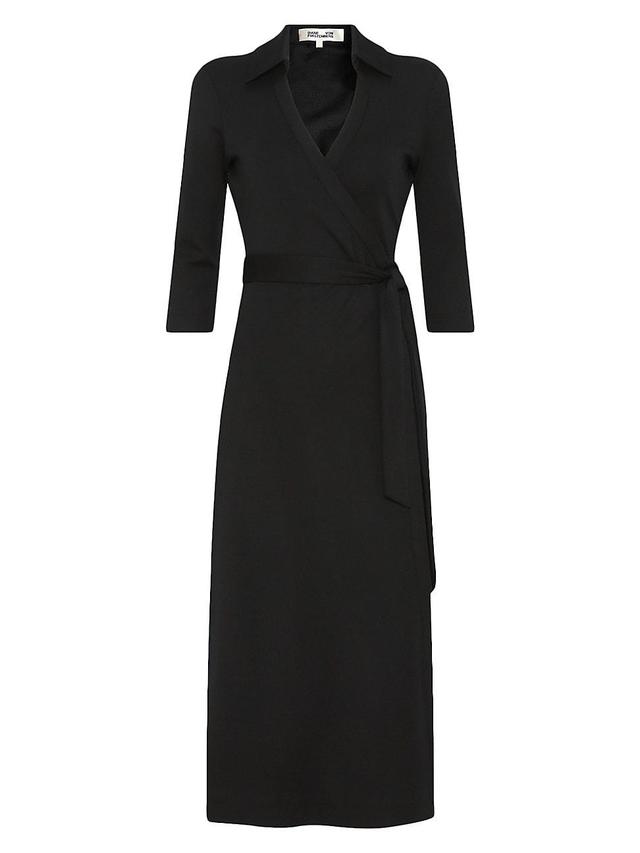 Womens Abigail Wrap Midi-Dress Product Image