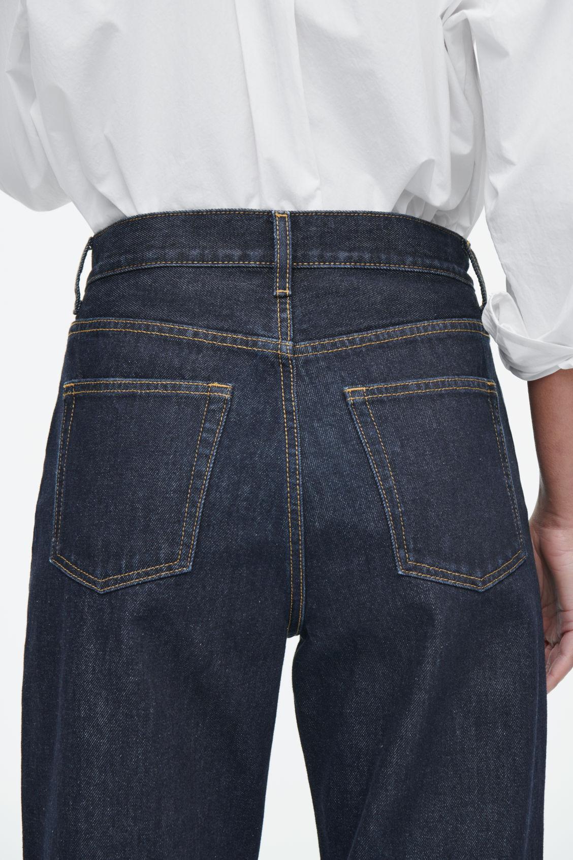 HIGH-RISE STRAIGHT-LEG JEANS Product Image