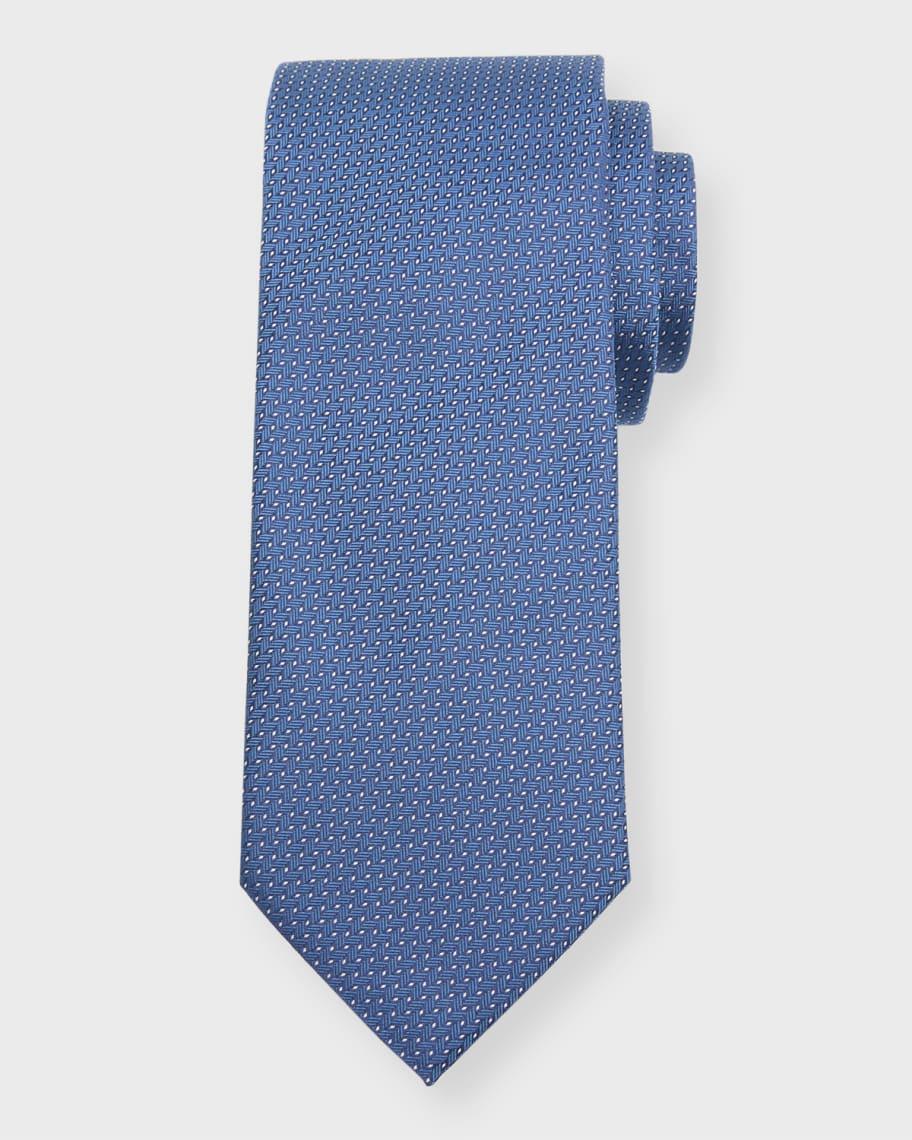 Men's Neat Silk Jacquard Tie Product Image