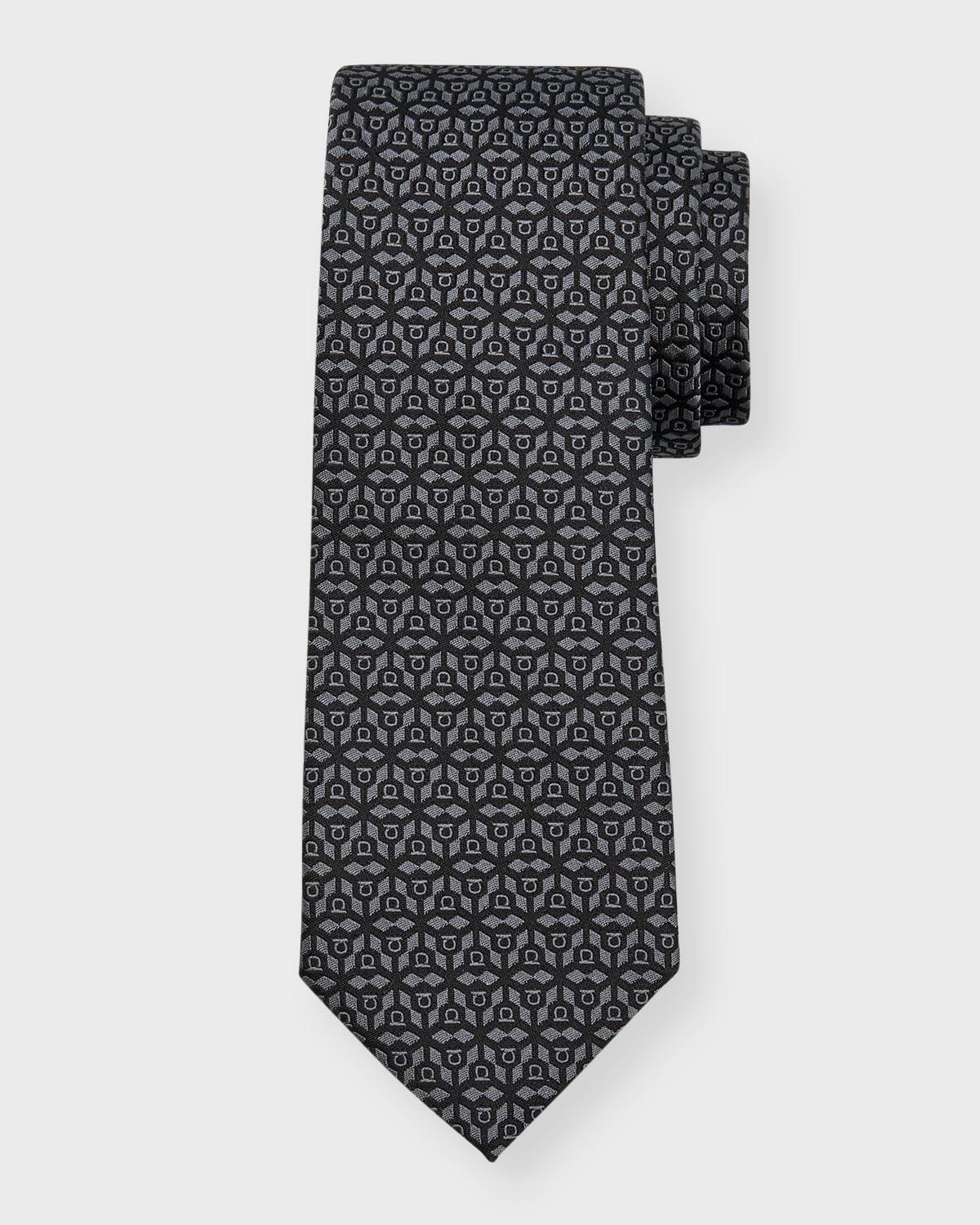 Mens Gancini Jacquard Silk Tie Product Image