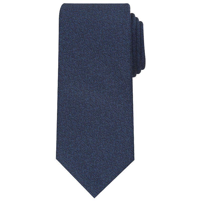 Mens Bespoke Solid Tie, Blue Oxford Product Image