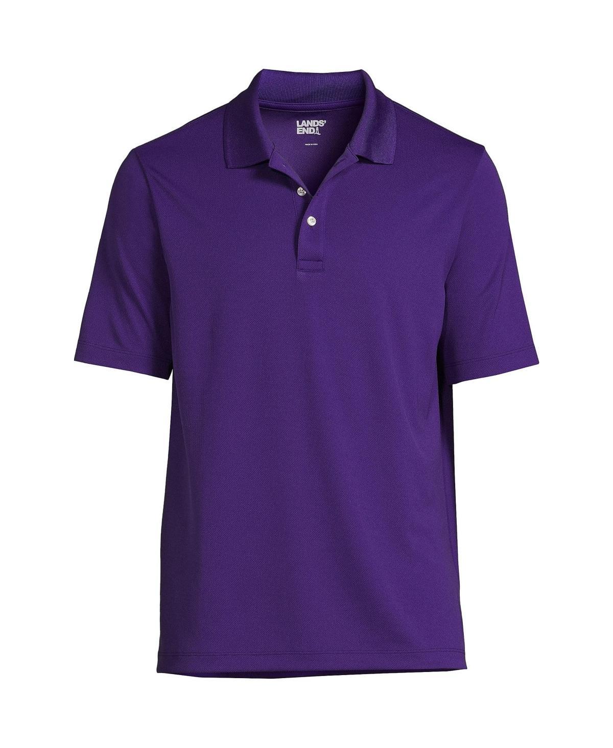 Lands End Mens Short Sleeve Solid Active Polo Shirt Product Image