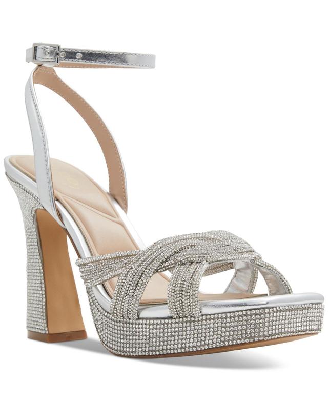 ALDO Glimma Metallic Crystal Sandal Product Image