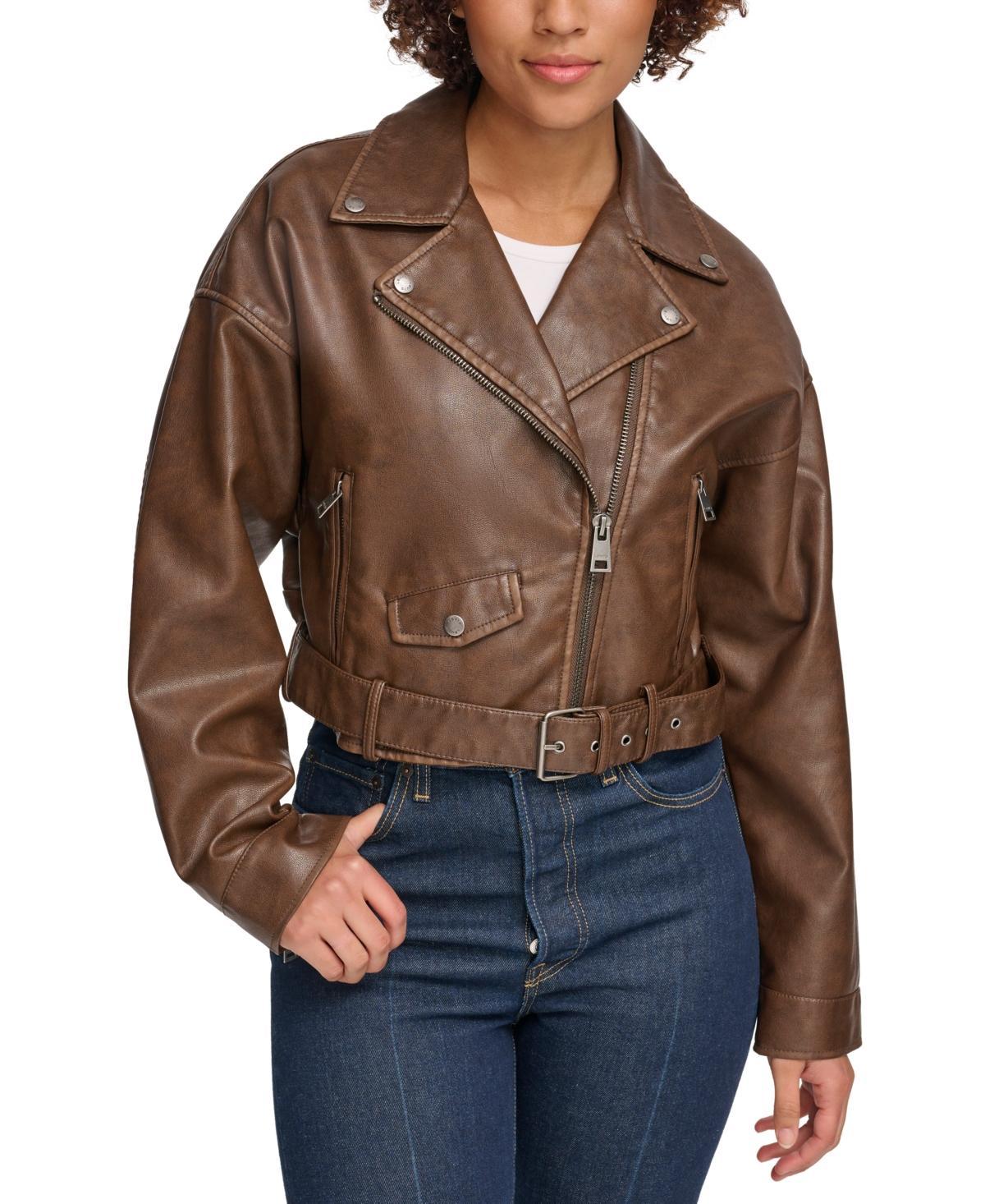 levis Faux Leather Moto Jacket Product Image