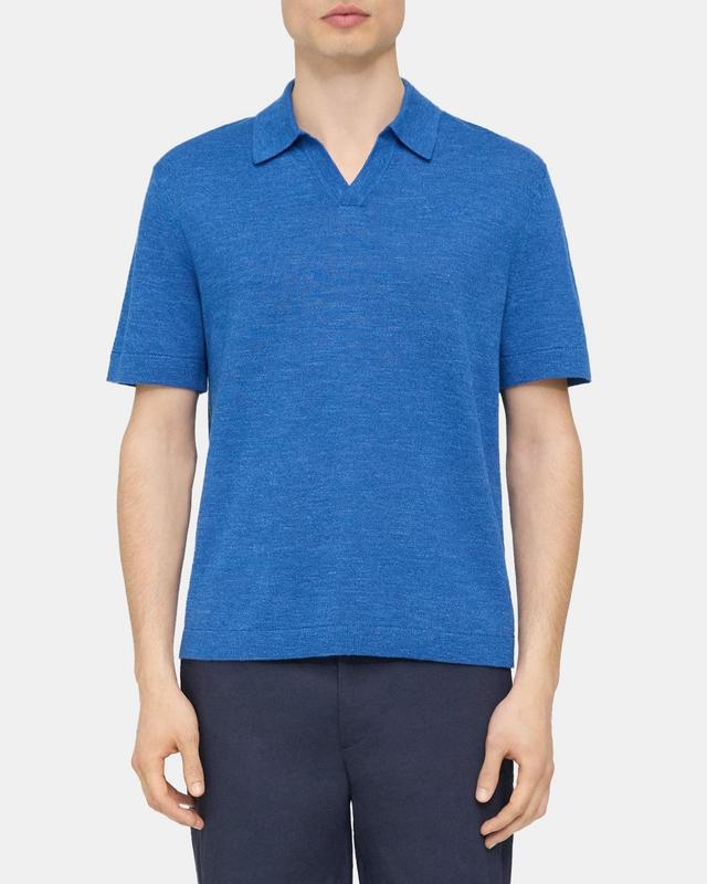 Polo Shirt in Cotton-Linen Product Image