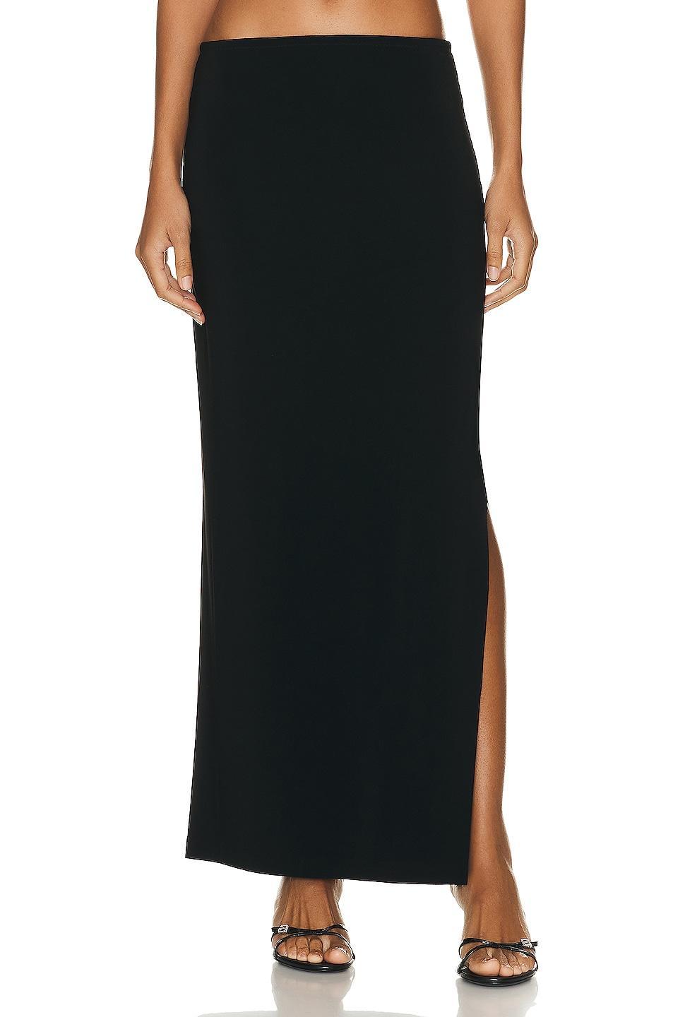 Womens Side Slit Maxi Skirt Product Image