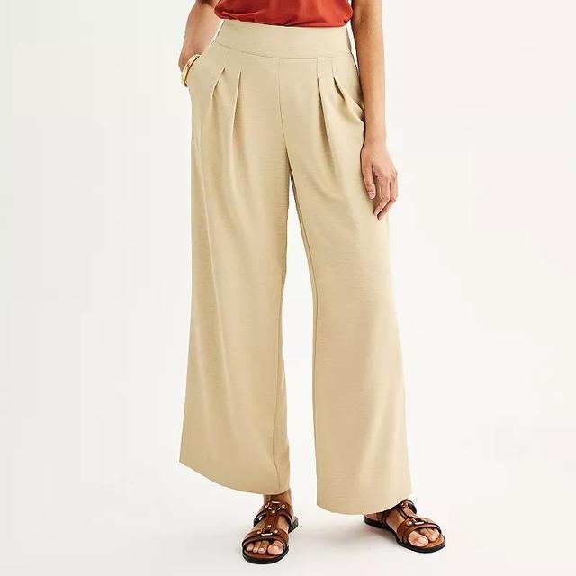 Womens Nine West Soft Pull On Wide Leg Pants Product Image