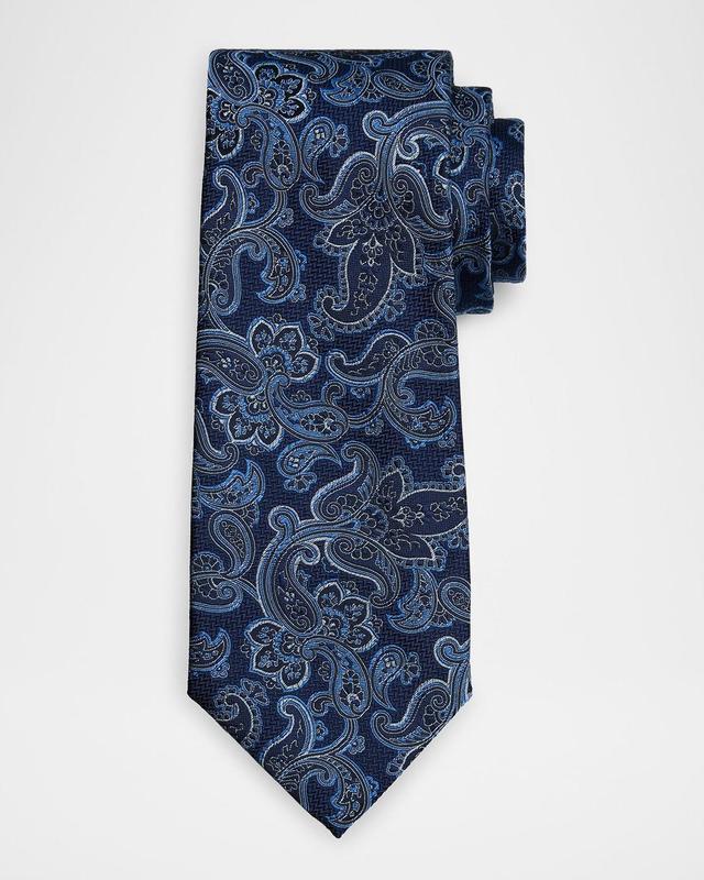 Men's Woven Paisley Silk Tie Product Image