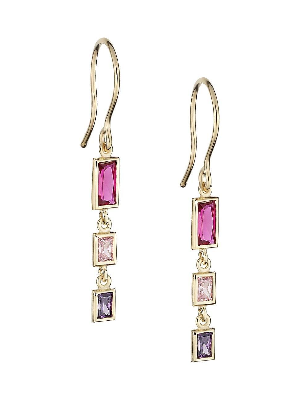 Womens 14K Yellow Gold, Multistone Fresco Drop Earrings Product Image