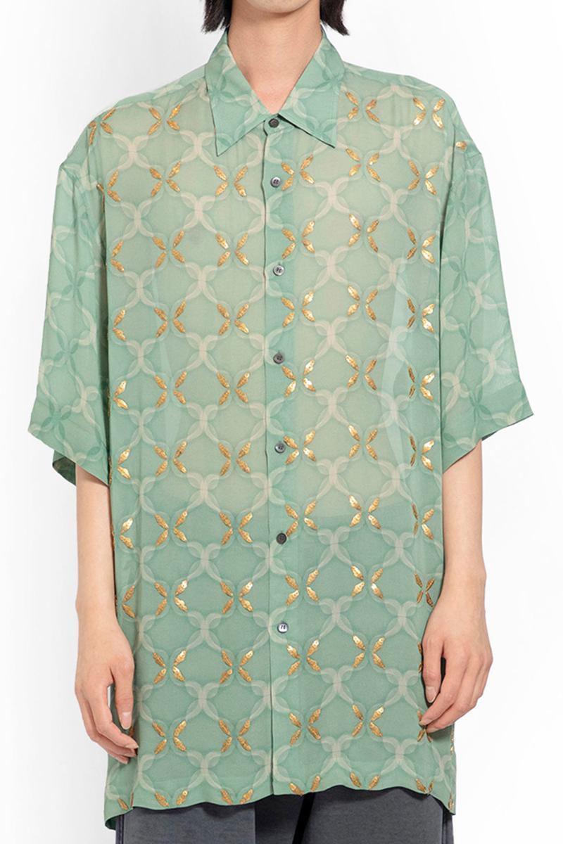 Green Sequinned Shirt Product Image